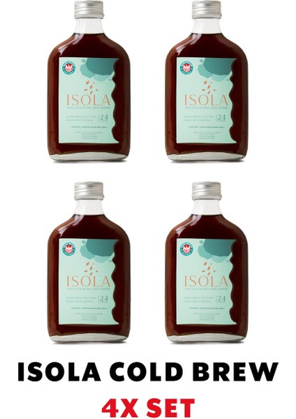 Mare Mosso Caffe ê Vendite Isola Cold Brew Coffee 4'lü Set (4X200ML.)