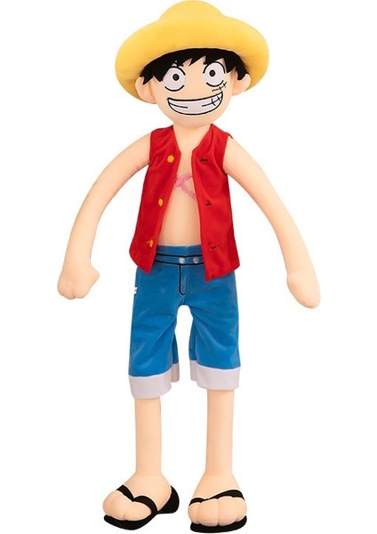 85CM Büyük Luffy Hasır Şapka Tek Parça Peluş Bebek Erkek Bebek (Yurt Dışından)