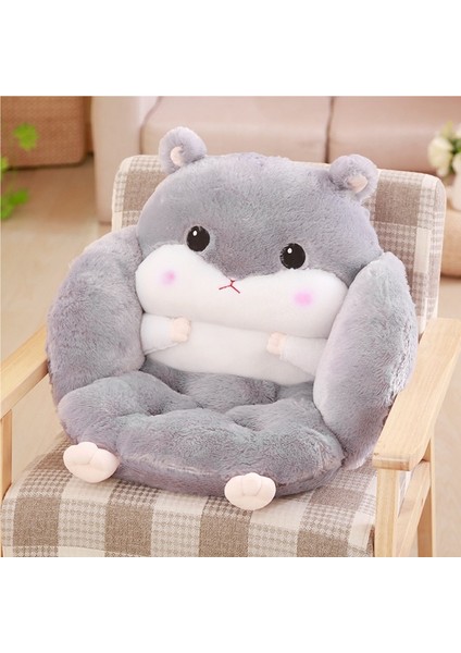 Sevimli Hamster Peluş Oyuncak Yarım Çevreleyen Peluş Koltuk Minderi (Yurt Dışından)