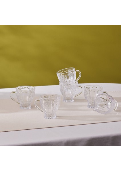 Seda 6 Kişilik Cam Çay Fincanı 180 ml