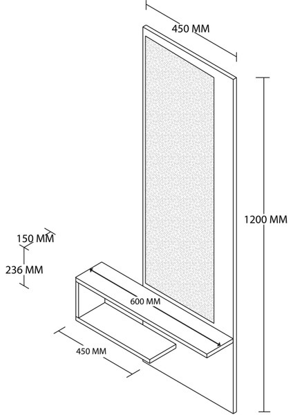 Lıne Duvar Aynası Dresuar Sol fiyatları