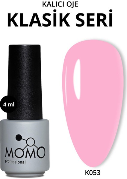 Kalıcı Oje K054, Pamuk Şeker Pembesi, 4 ml