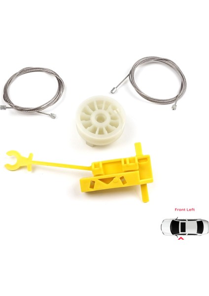 BWR5497 Renault Trafic Mk2 X83 Jl Fl El Vivaro Primastar 2001-2015 7700311820 Için Elektrikli Ön Sol Cam Kriko Tamir Seti