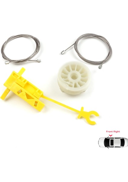 BWR5498 Renault Trafic Mk2 X83 Jl Fl El Vivaro Primastar 2001-2015 7700311821 Için Elektrikli Ön Sağ Cam Kriko Tamir Seti