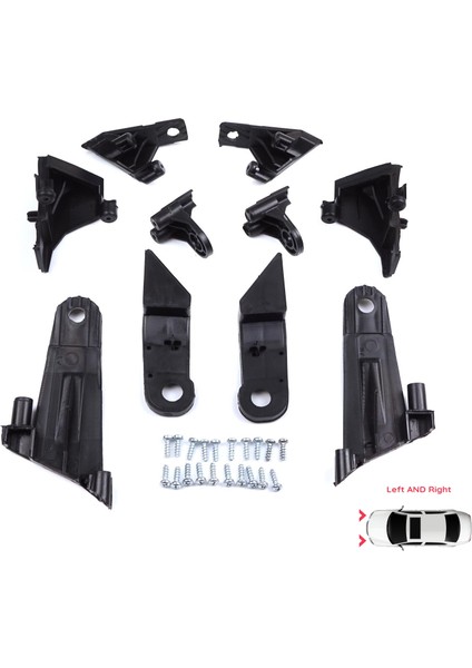 BHL565 Dacia Duster Mk2 Hm 2017-2024 260609367R 260101133R Için Sol Sağ Ön Far Tamir Seti