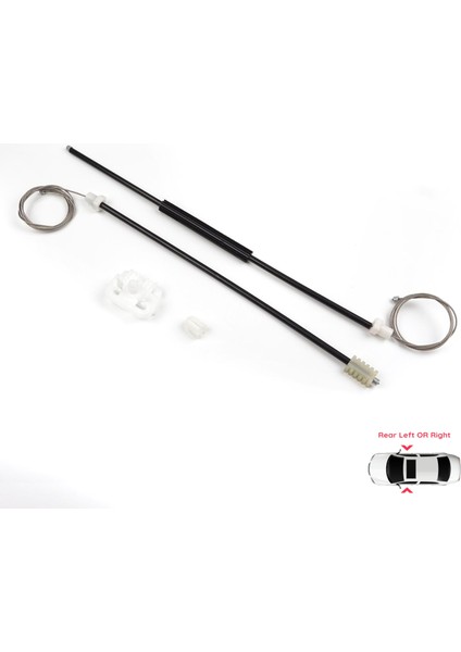 BWR5499 Peugeot 306 1992-2003 4/5 Kapı Hatchback Sedan Sw 9221C2 Için Manuel Arka Sağ Veya Sol Cam Kriko Tamir Seti