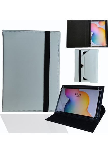 Reeder A10IX Air Quad Core Z3735D 9.7" Tablet Uyumlu Standlı Üniversal Kapaklı Tablet Kılıfı