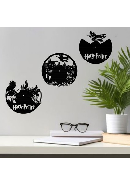 Harry Potter 3.lü Duvar Süs Dekoru. Ahşap Lazer Kesim Duvar Tablo . Hediye Olarak Mükemmeldir fırsatları