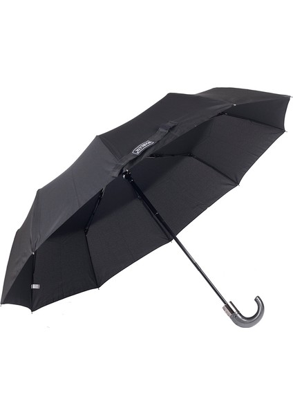 Siyah Karbon Baston Saplı Tam Otomatik Premium Lüks Erkek Şemsiye M21MAR1005MR001 fiyatları