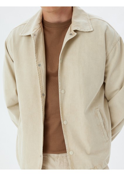 Oversize Kot Gömlek Ceket Beli Bağlamalı Cep Detaylı Pamuklu indirimleri