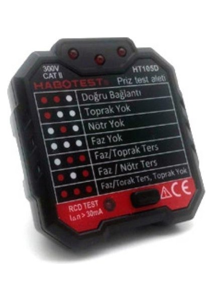 Ht 105D Habotest Priz Test Aleti;ub