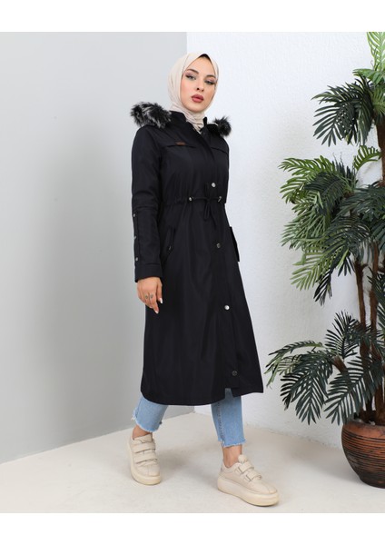 Kmkkombin Su Itici Kışlık Içi Kürklü Battal Beden Tesettür Mont Kaban fiyatları
