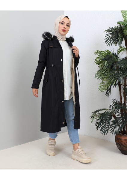 Kmkkombin Su Itici Kışlık Içi Kürklü Battal Beden Tesettür Mont Kaban indirimleri