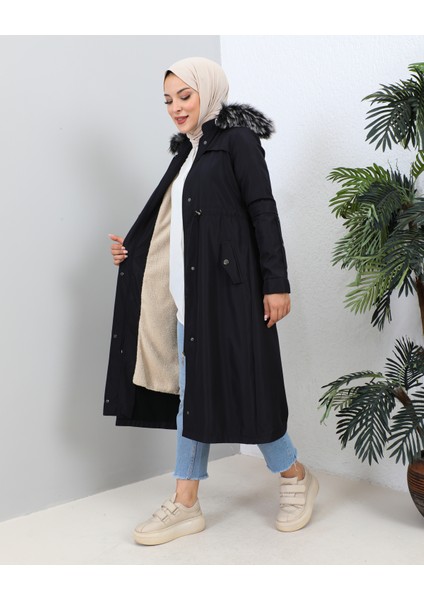 Kmkkombin Su Itici Kışlık Içi Kürklü Battal Beden Tesettür Mont Kaban modelleri