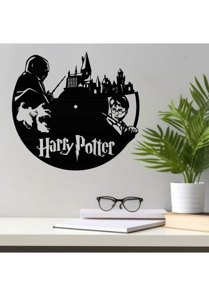 Lerad-Lazer Art Harry Potter 3.lü  Duvar Süs Dekoru. Ahşap Lazer Kesim Duvar Tablo . Hediye Olarak Mükemmeldir