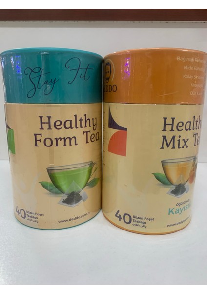 Mix Healthy Tea+Deddo Mix Kayısılı Form Tea 40'lı