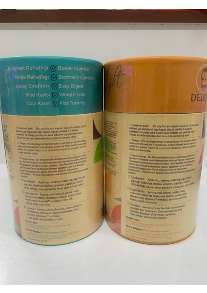 Mix Healthy Tea+Deddo Mix Kayısılı Form Tea 40'lı modelleri