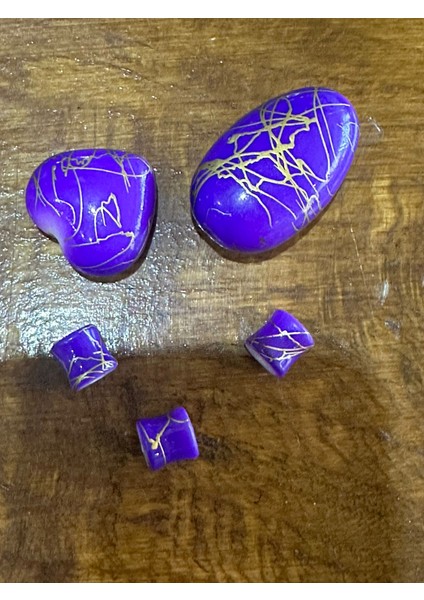 5 Li Mor Desenli Takı Boncuğu Takı Aksesuarı