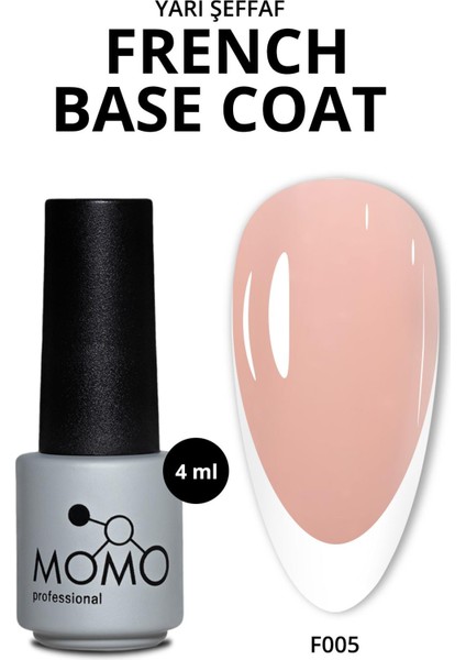Kalıcı Oje French Base F005, Pudra Pembe, 4 ml