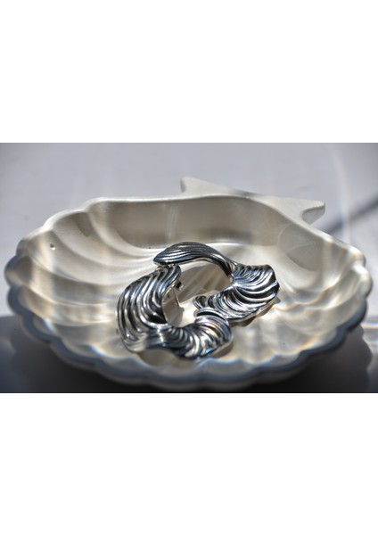 Çelik Silver Küpe