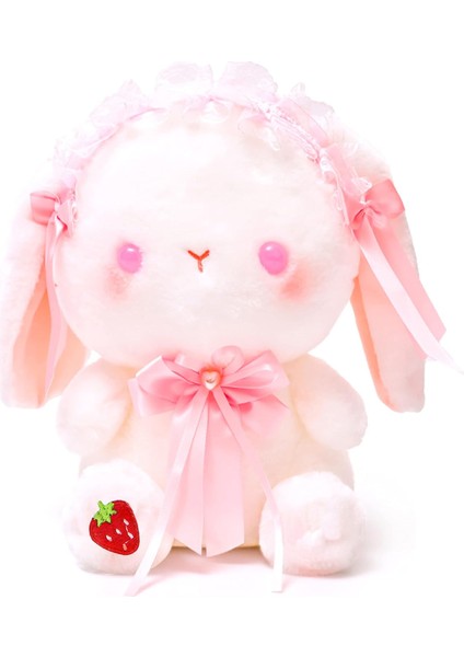 Boutiques 9.8 "tavşan Peluş Doldurulmuş Hayvan Doll, Lolita Tavşan Peluş Hayvan Oyuncaklar Kızlar Için Tatil Doğum Günü Hediyesi (Pembe) (Yurt Dışından)