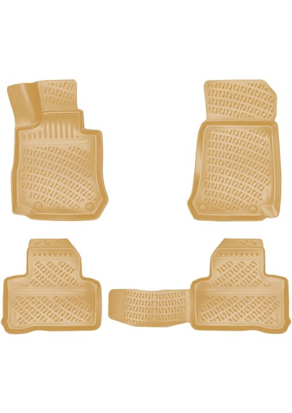 Mercedes Glb 2019 Sonrası Bej 3D Havuzlu Paspas Bizymo