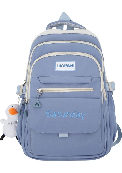 Lise Öğrencileri Için Kadın Büyük Kapasiteli Okul Çantası, Basit, Şık ve Modaya Uygun Sırt Çantası, Ilkokul Sırt Çantası (Yurt Dışından)