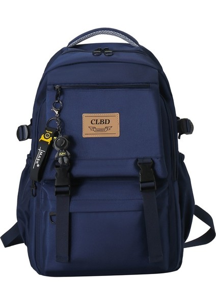 Naylon Erkek ve Kadın Modaya Uygun Sırt Çantaları Üniversite Öğrencileri Için Kore Tarzı Sırt Çantaları Büyük Kapasiteli Gündelik Seyahat Çantaları (Yurt Dışından)