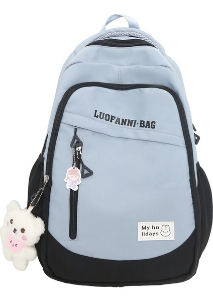 Bayan Orta Okul ve Lise Öğrencileri Için Okul Çantaları Basit Sırt Çantaları, Büyük Kapasiteli, Üniversite Tarzı, Modaya Uygun Sırt Çantaları (Yurt Dışından)