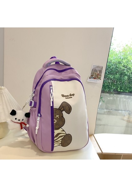 Üniversite Öğrencileri Için Sevimli Grafiti Büyük Kapasiteli Lise Öğrencisi Sırt Çantası ile Kadın Ortaokul Öğrencileri Için Okul Çantası (Yurt Dışından)