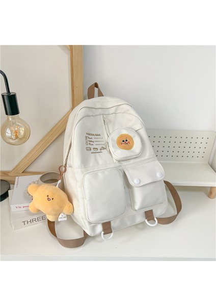 Güzel Görünümlü ve Sevimli Gıda Kolye Okul Çantası Büyük Kapasiteli Orta Okul ve Lise Üniversite Öğrencisi Kadınlar Için Sırt Çantası (Yurt Dışından)