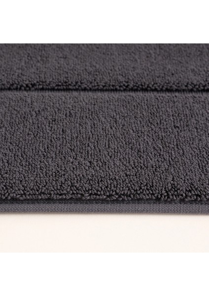 %100 Pamuk Banyo Paspası 60x110 cm Antrasit - Noa Serisi