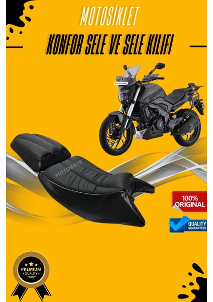 Bajaj Dominar 250/400 Konfor Sele Kılıfı Visco Sünger Yırtılmaya Dayanıklı (Su Geçirmez)