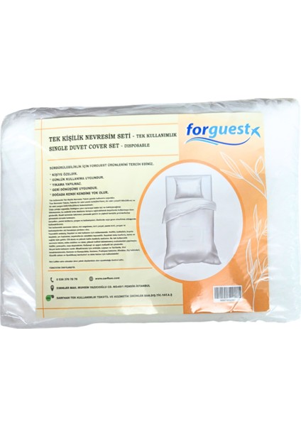 Tek Kullanımlık Nevresim Takımı Tek Kişilik