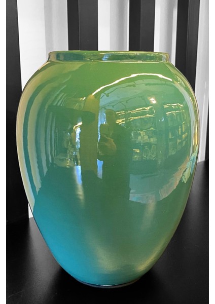 Dekoratif Dallı Kuşlu Gold Kapaklı Küp Vazo 40 Cm fırsatları