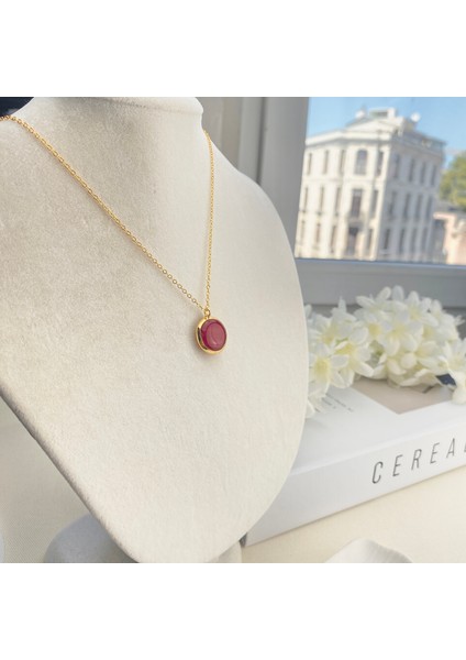 Doğaltaş Kolye Kaplama Çerçeveli Gold 45CM fırsatları