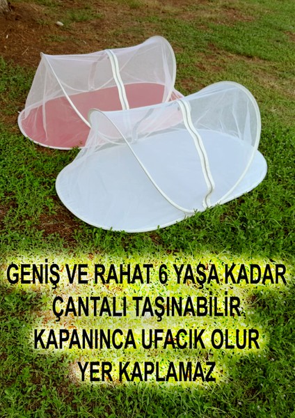 Portatif Katlanabilir Bebek Cibinlik Çantalı 119 x 70 x 56 cm