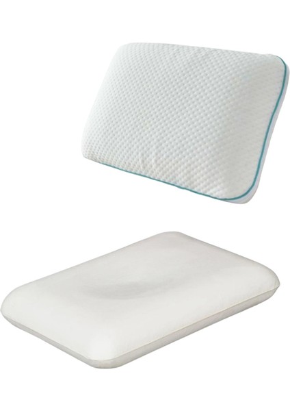 Tekno Trust Visko Boyun Destekli Ortopedik Yastık Tombul Visco Yastık - 59X39X13 cm Beyaz Pamuk Polyester 59 x fiyatları