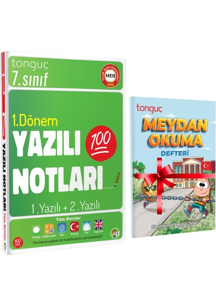 7. Sınıf Yazılı Notları 1. Dönem 1 ve 2. Yazılı ve Meydan Okuma Defteri