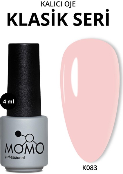Kalıcı Oje K083, Pembe Ten Rengi, 4 ml
