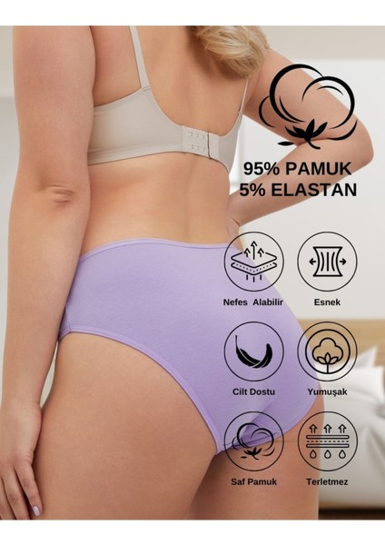 Kadın Pamuklu Bato / Hipster Slip Külot - 5'li Paket (MULTICOLOR-P25) fiyatları