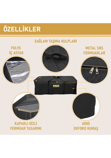 Bahçe Mobilya Minderi Saklama Çantası Hurç, Organizer, Düzenleyici Depolama Hurcu 275 Lt Siyah fırsatları