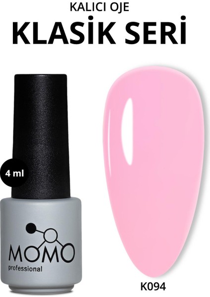 Kalıcı Oje K094, Natürel Pembe, 4 ml