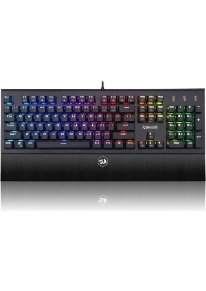 Aryaman K569RGB Red Switch Mekanik Türkçe Kablolu Gaming Klavye