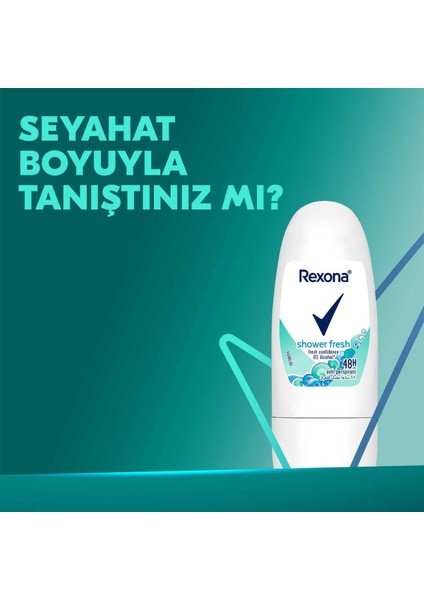 Kadın Roll On Deodorant Shower Fresh 20 ml x3