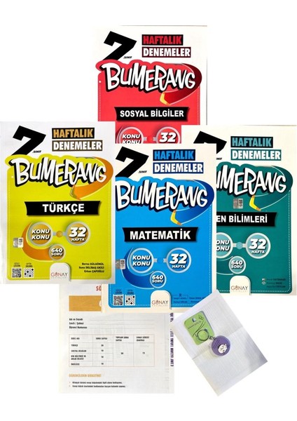 7. Sınıf Bumerang 4'lü Deneme - Okyanus Deneme – Anahtarlık