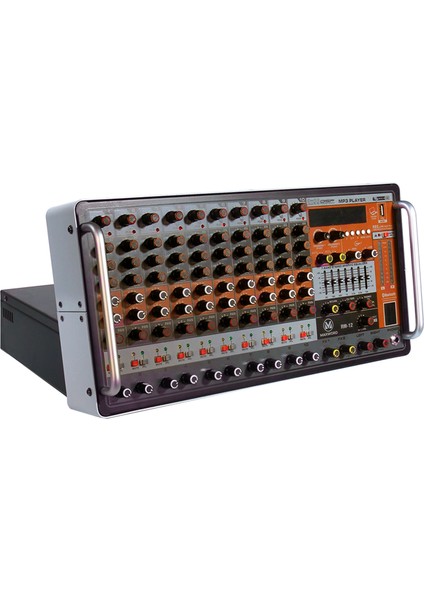 RM-12 2x550 Watt Rack Tipi Mixer 12 Kanal