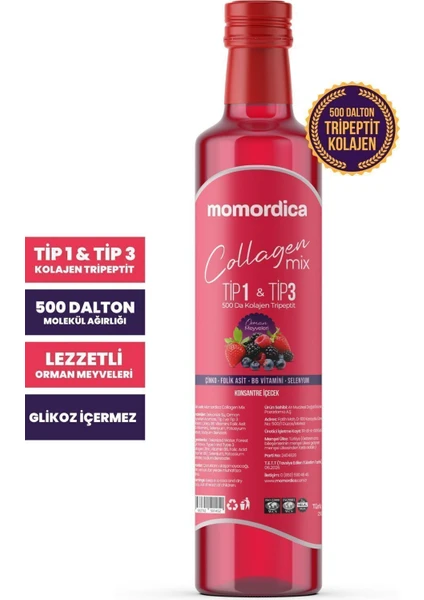 Collagen Mix - Tripeptit Kolajen (500 Dalton)- 250 ml