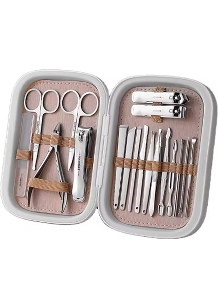 Gmn-8 Profesyonel 18 Parça Manikür&pedikür Yüz Bakım Seti & Manicure Set & Özel Kutulu