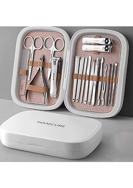 Gmn-8 Profesyonel 18 Parça Manikür&pedikür Yüz Bakım Seti & Manicure Set & Özel Kutulu